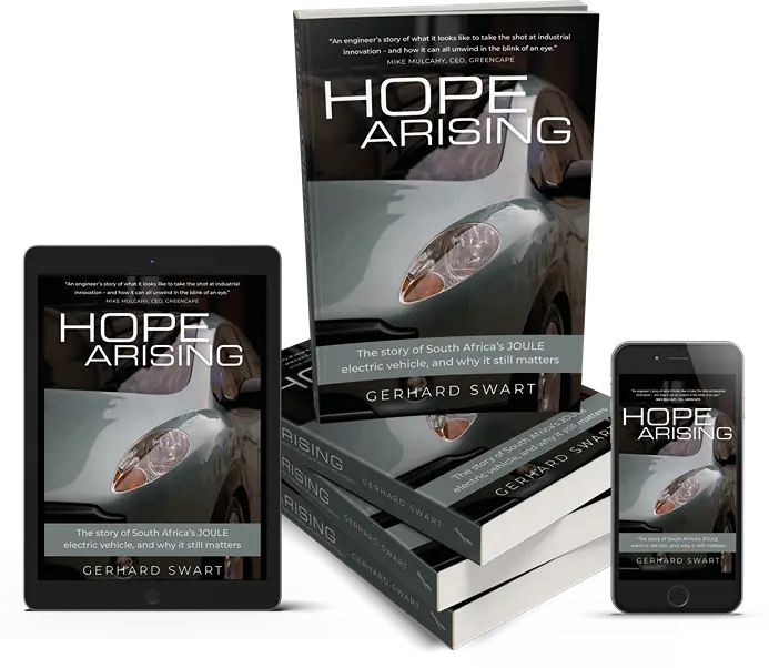 Multi device mockup of hope arising book